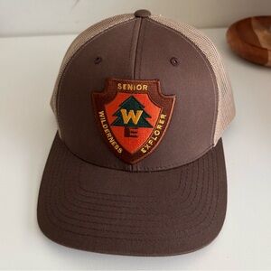 🤎YUPOONG- Embroidered Senior Wilderness Explorer Hat SnapBack Trucker Mesh Cap